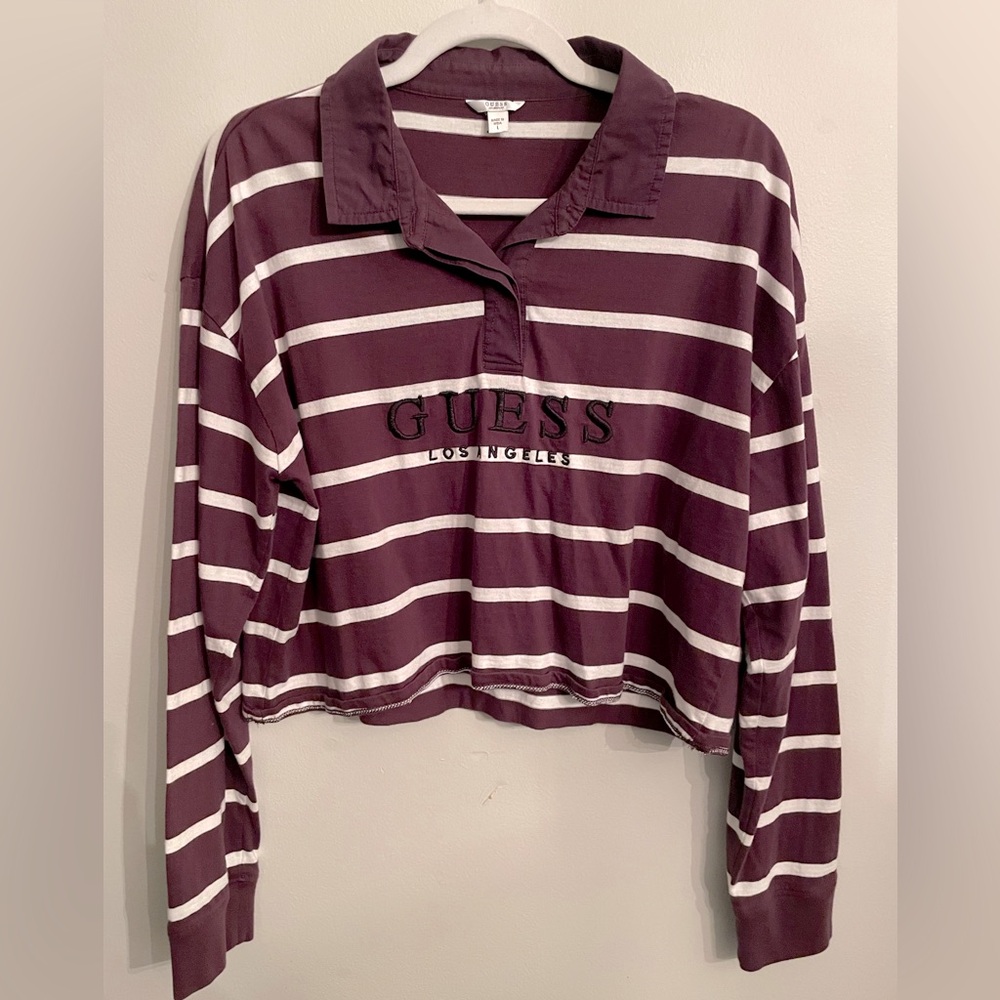 Guess Long Sleeve Boxy Shirt